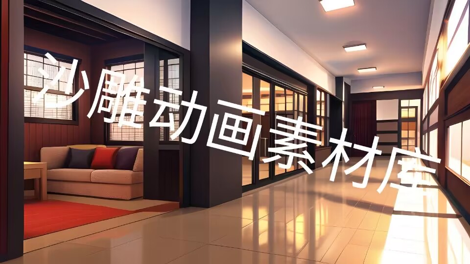 an和ae素材场景背景现代室内冬天-沙雕动画素材