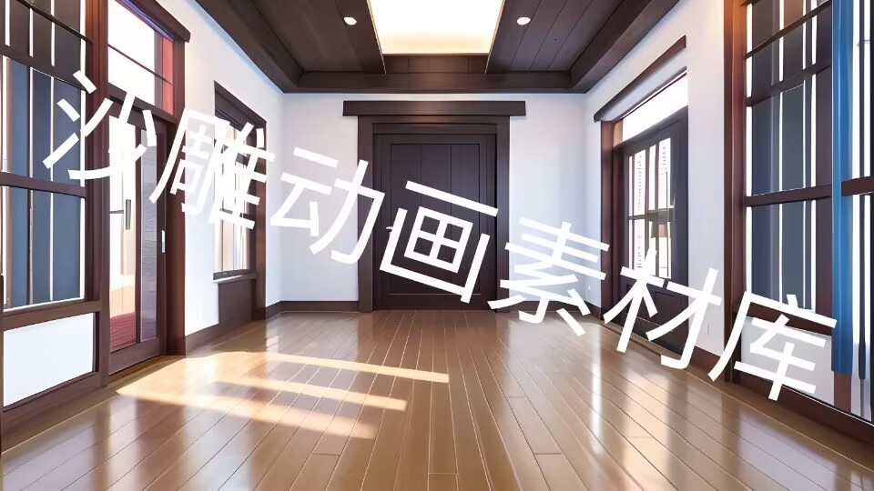 an和ae素材场景背景现代都市走廊个人楼房-沙雕动画素材