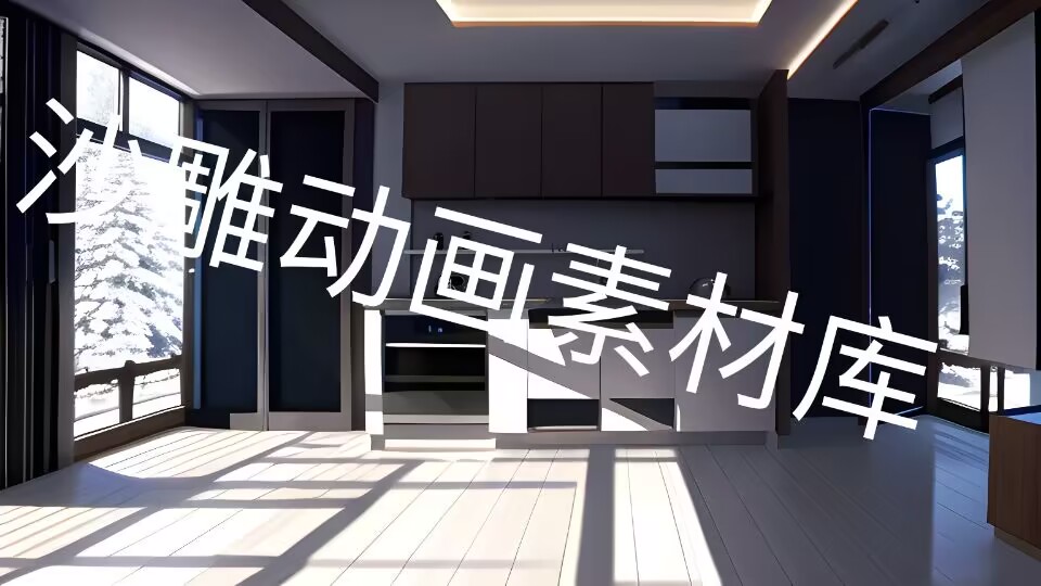 an和ae素材场景背景现代室内简约个人室内-沙雕动画素材