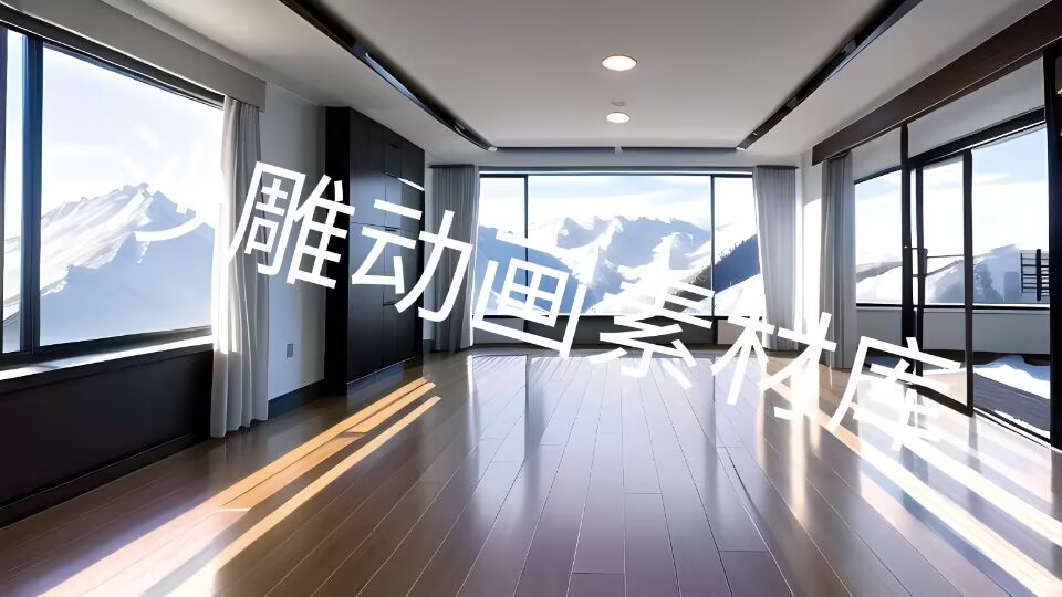 an和ae素材场景背景现代室内开阔室内-沙雕动画素材